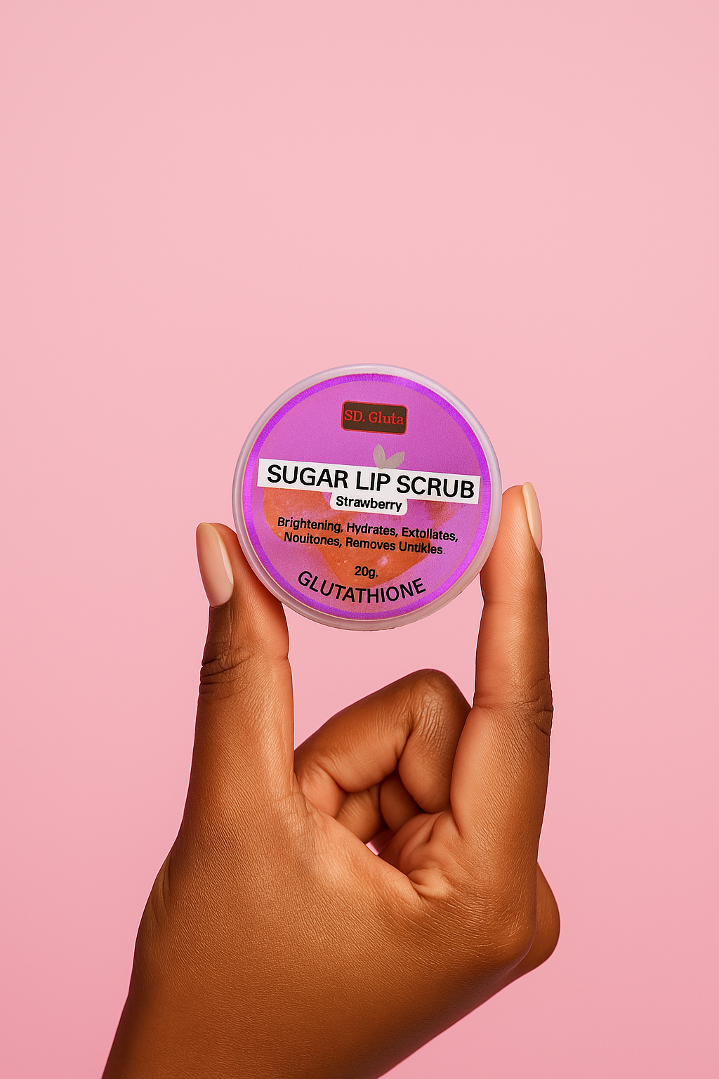 SUGAR LIP SCRUB – Glutathione & Fraise