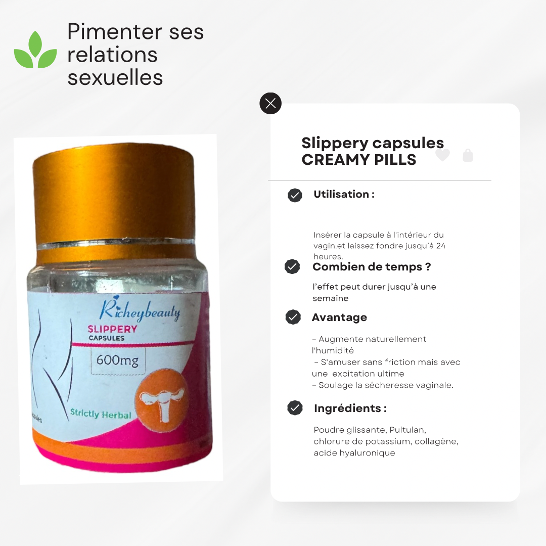 Creamy pills hot