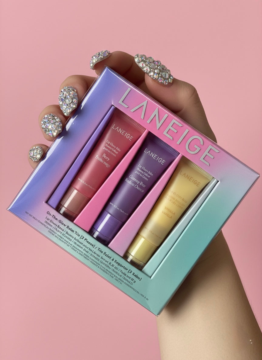Laneige – On-The-Glow Lip Balm Trio
