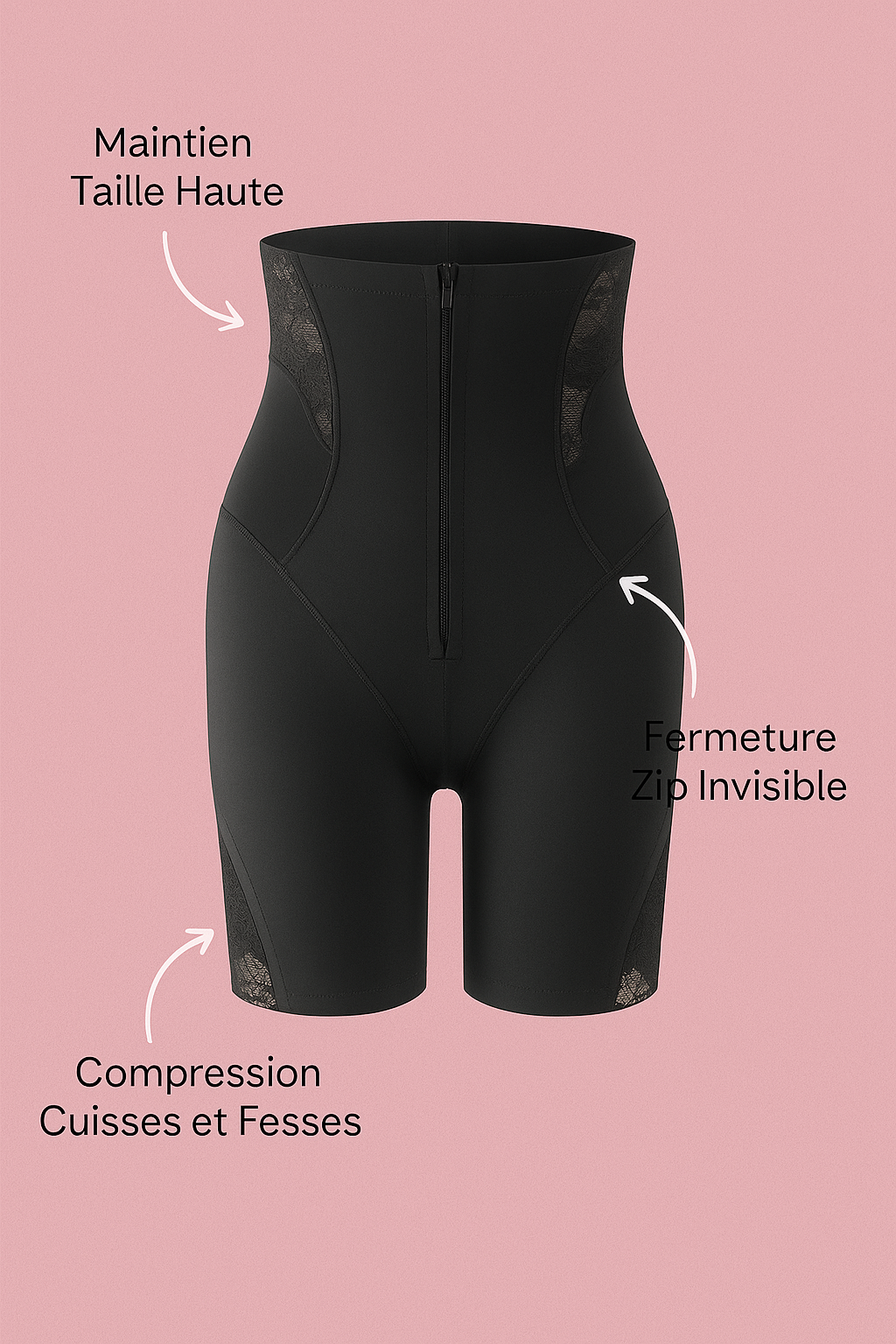 Gaine Sculptante Haute Compression - Taille Haute & Finition Dentelle