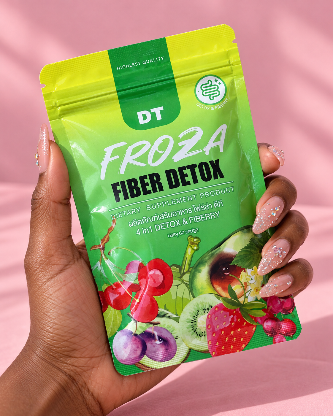 Froza Fiber Detox DT 4 en 1 – Detox & Fiberry (60 gélules)