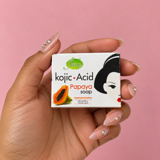 AINI Kojic Acid Papaya Soap – Savon Éclat Acide Kojique & Papaye