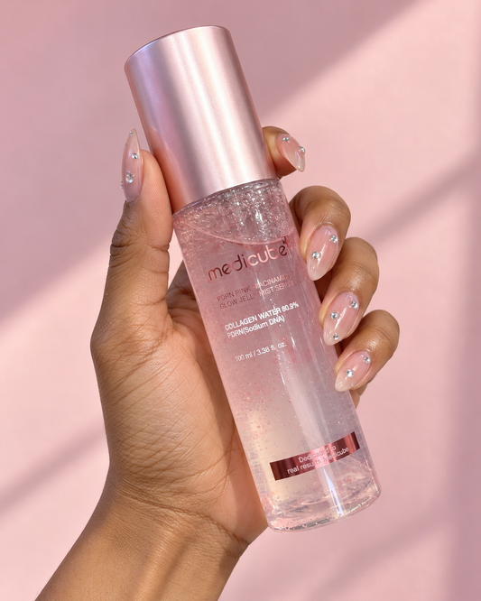 MEDICUBE PDRN Pink Niacinamide Glow Jelly Mist Serum – Brume Sérum Éclat 100 ml