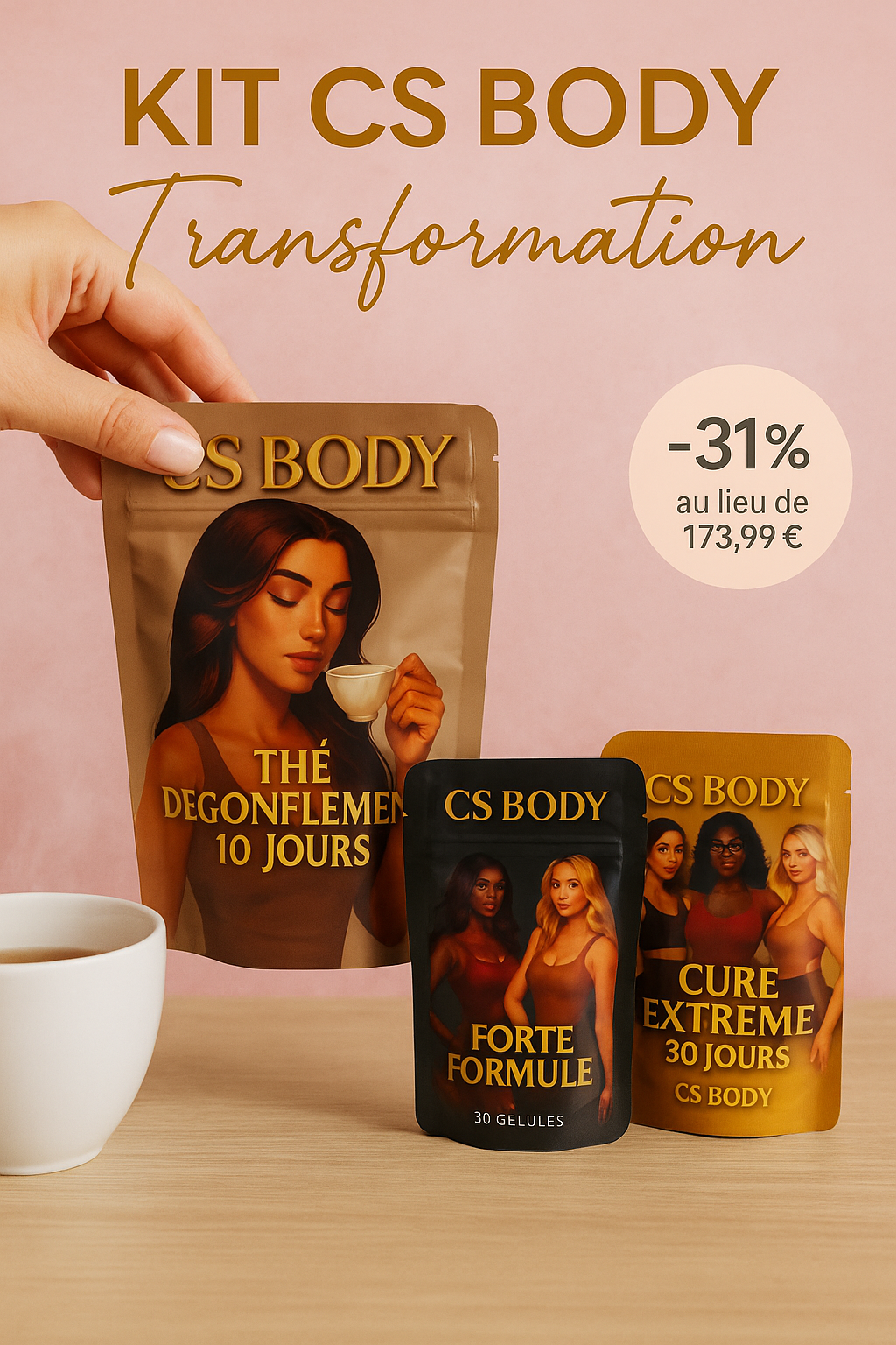 KIT CS BODY TRANSFORMATION – Cure 60 jours