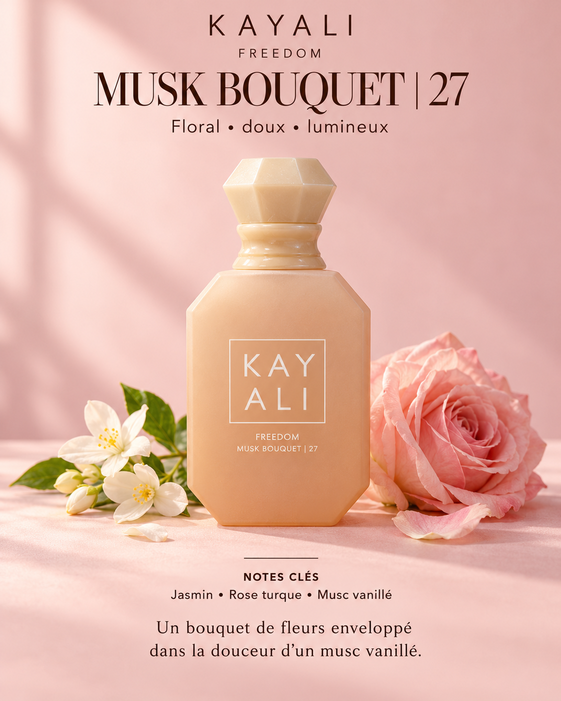 Musk Bouquet 27 : jasmin, rose turque et musc vanillé