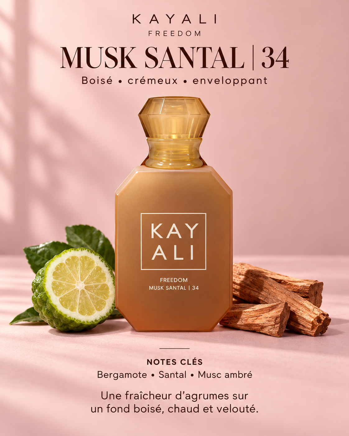 Musk Santal 34 : bergamote, santal et musc ambré