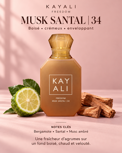 Musk Santal 34 : bergamote, santal et musc ambré